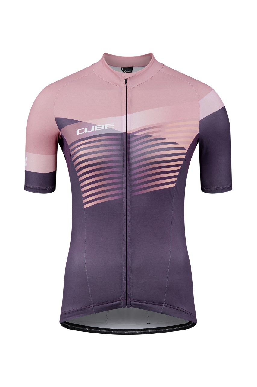Cube Teamline Damen Fahrrad Trikot kurz lila/rosa 2027