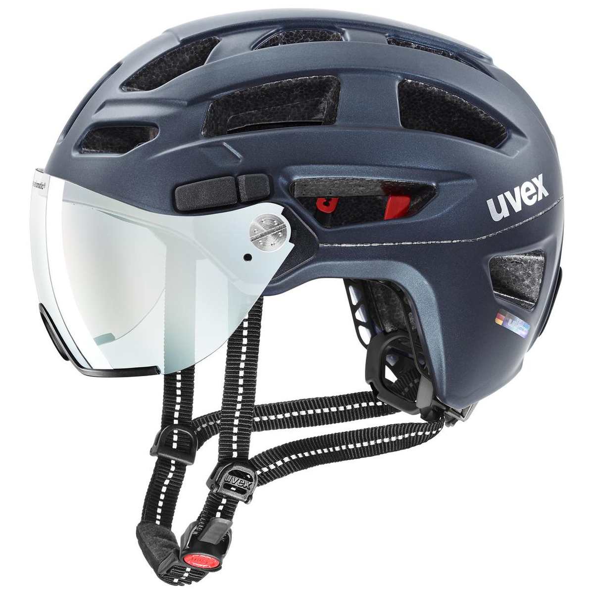 Uvex Finale Visor V City Trekking Fahrrad Helm matt blau 2026