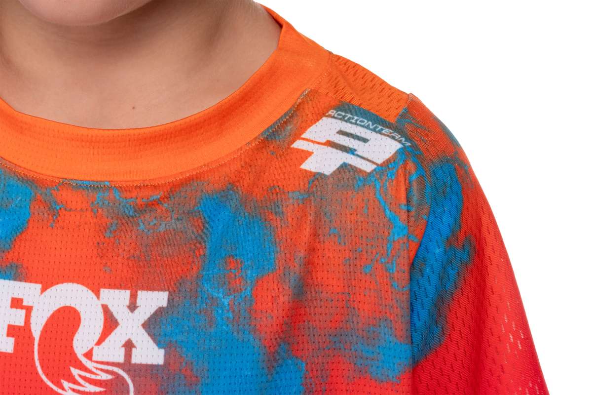 Cube Rookie X Actionteam Kinder Fahrrad Trikot kurz blau/pink 2026