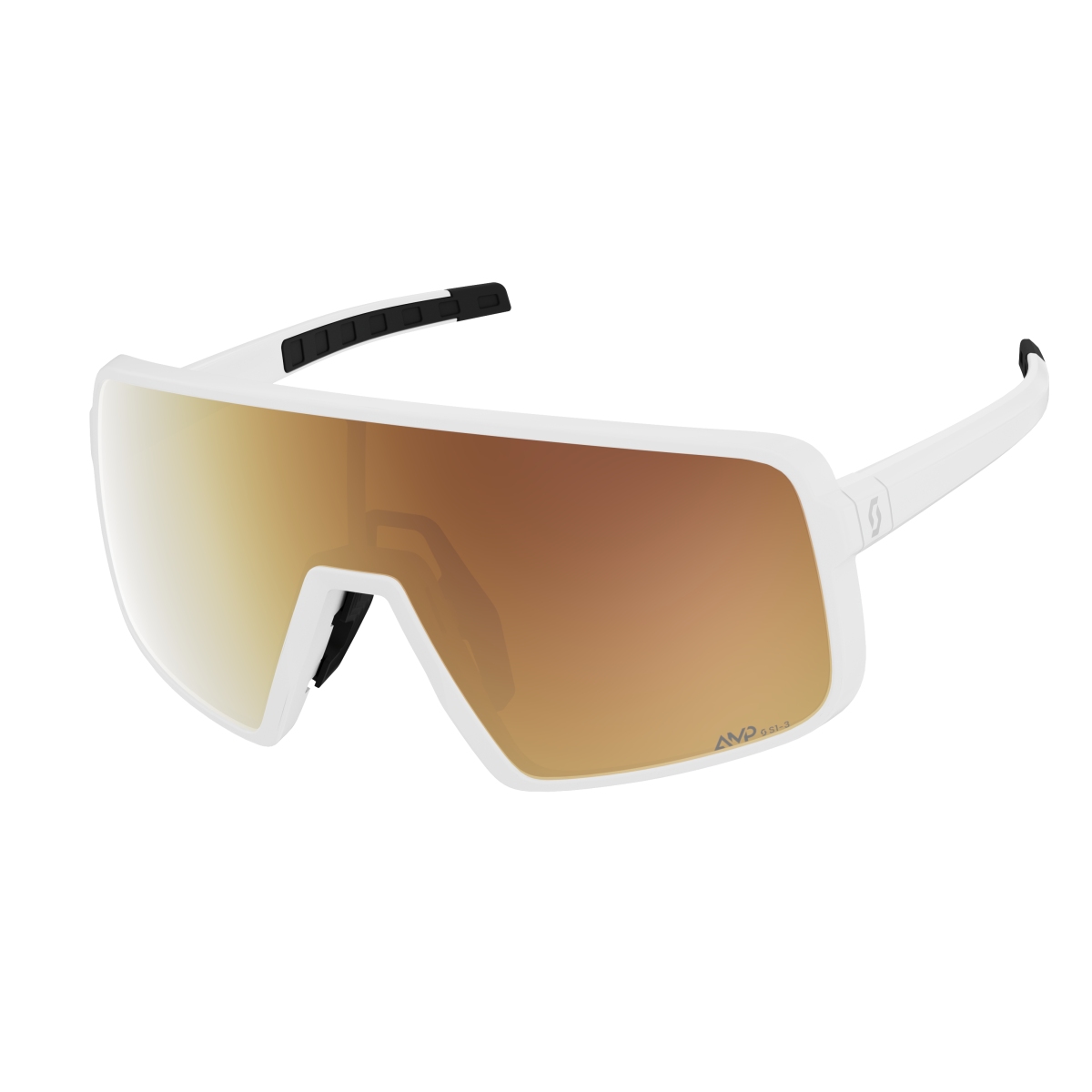 Scott Torica LS AMP Wechselscheiben Fahrradbrille weiß/goldfarben chrome