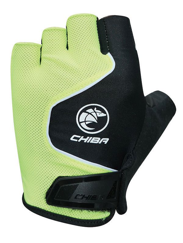 Chiba Cool Air Fahrrad Handschuhe kurz gelb/schwarz 2027