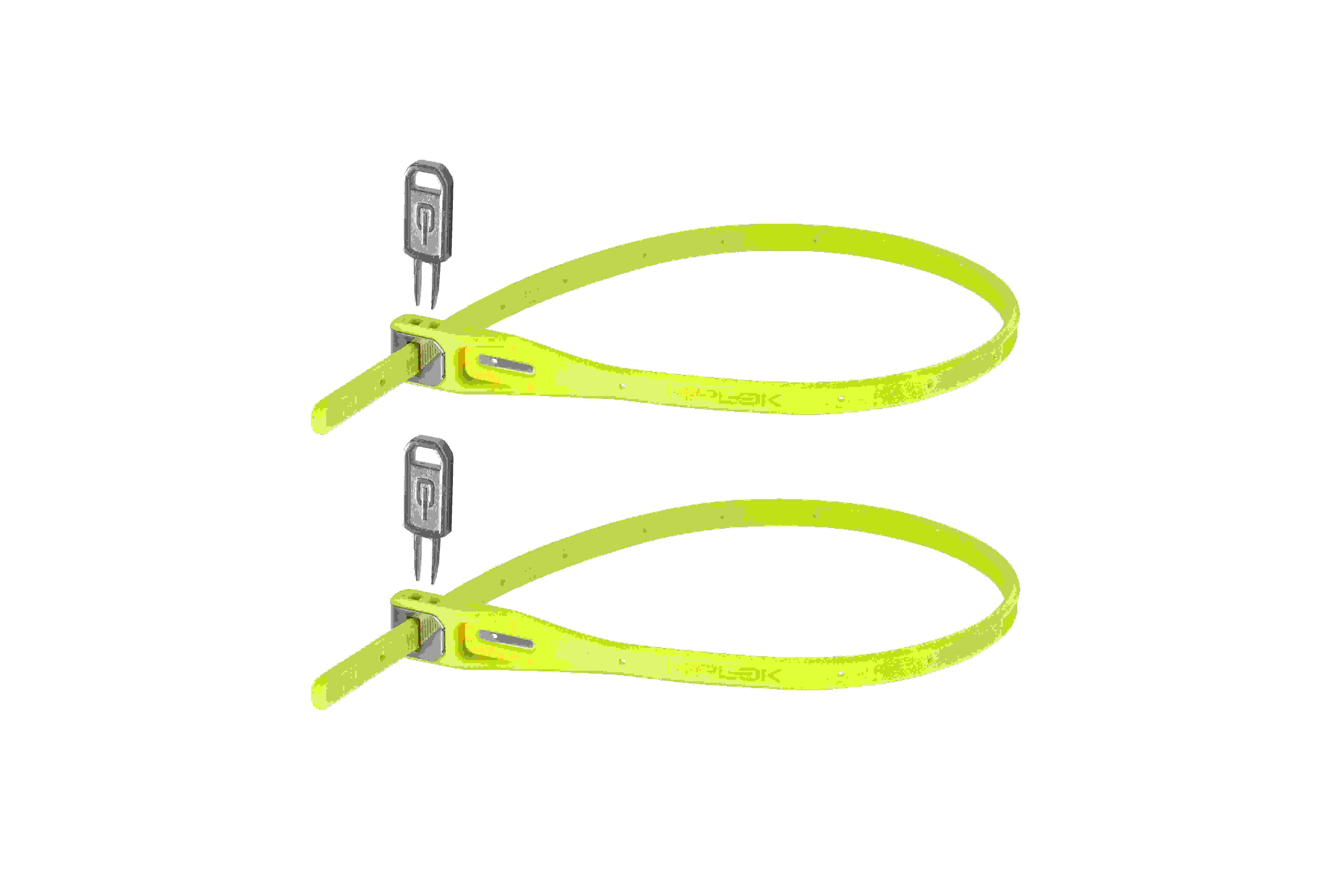Hiplok Z Lok Twin Pack 2er Set 40cm Fahrrad Kabelbinderschloss gelb