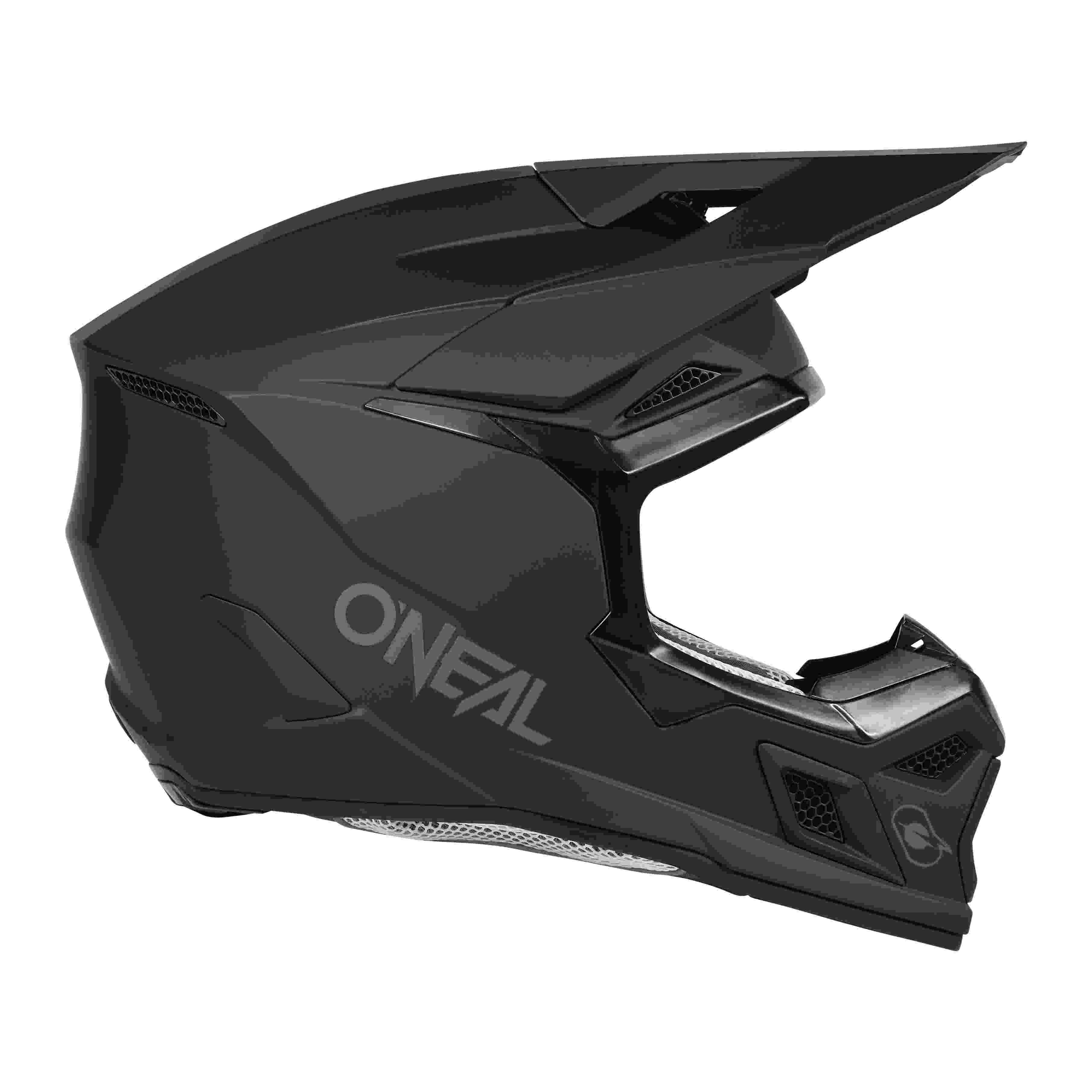 O'Neal 3 Series Solid Motocross Enduro MTB Helm schwarz/grau 2027 Oneal