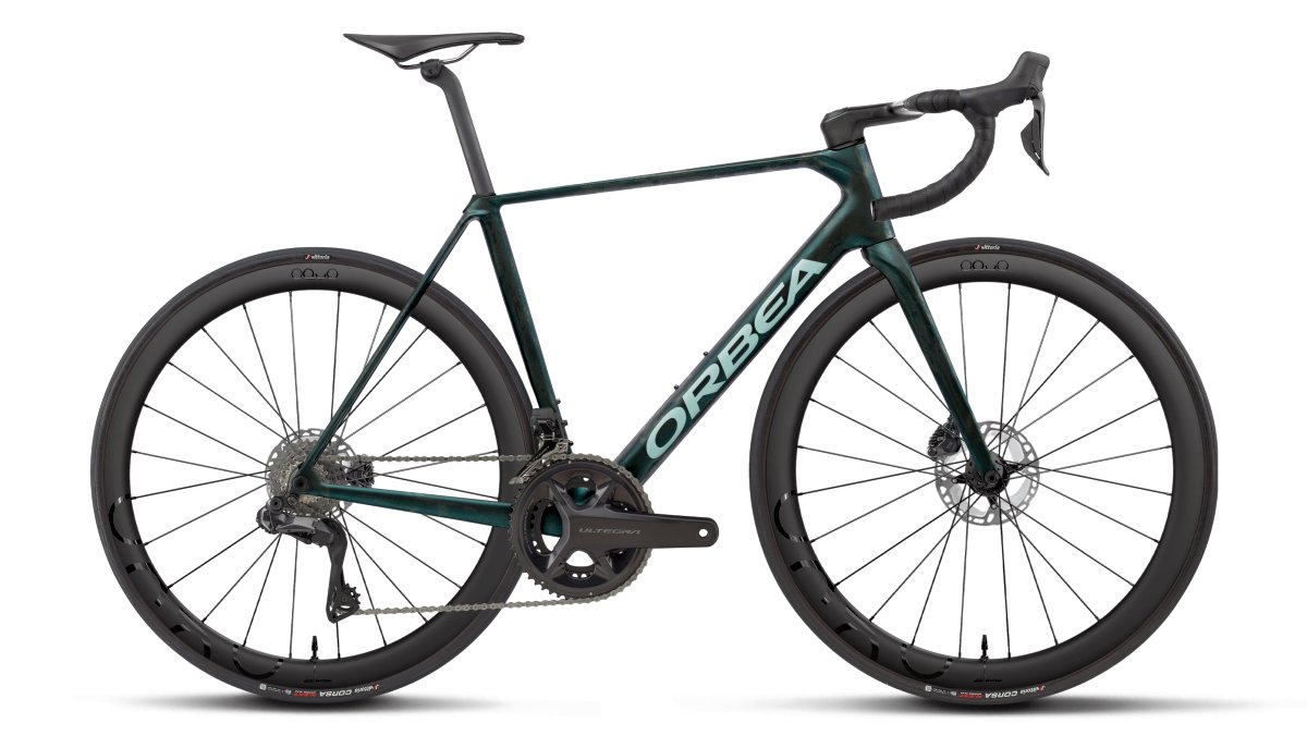 Orbea Orca M20i Team Carbon Rennrad escape green/carbon view matt 2027