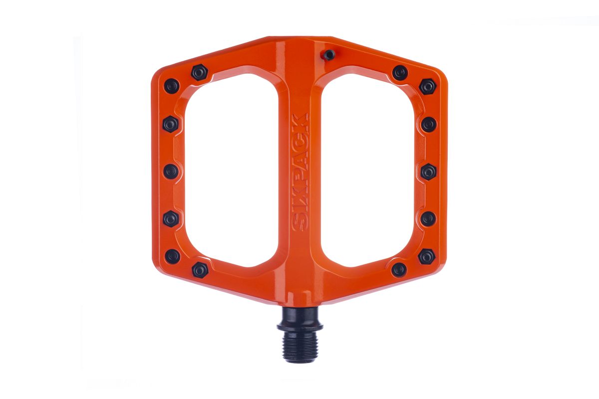 Sixpack Menace 3.0 Alu Flat Fahrrad Pedal orange