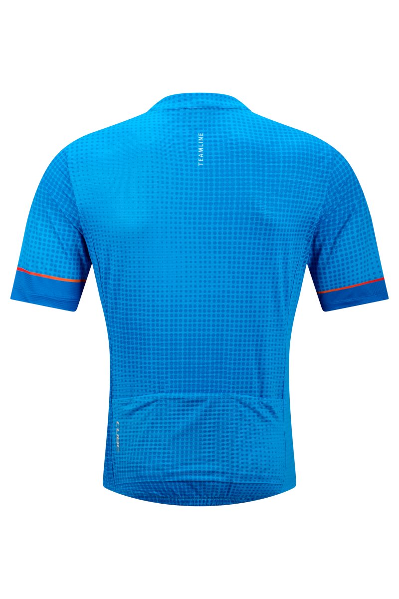 Cube Cmpt Teamline Fahrrad Trikot kurz topas blau 2026