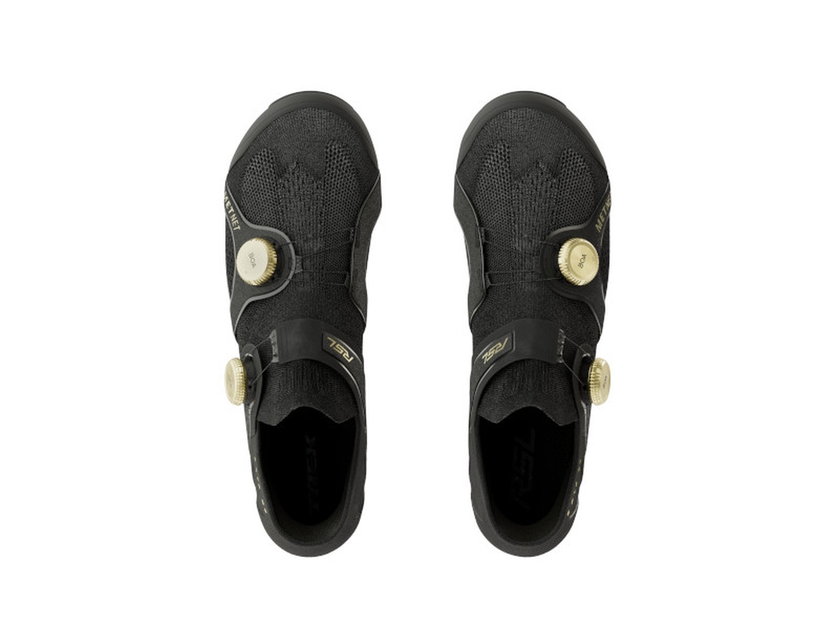 Trek RSL Knit Rennrad Fahrrad Schuhe schwarz/goldfarben 2025