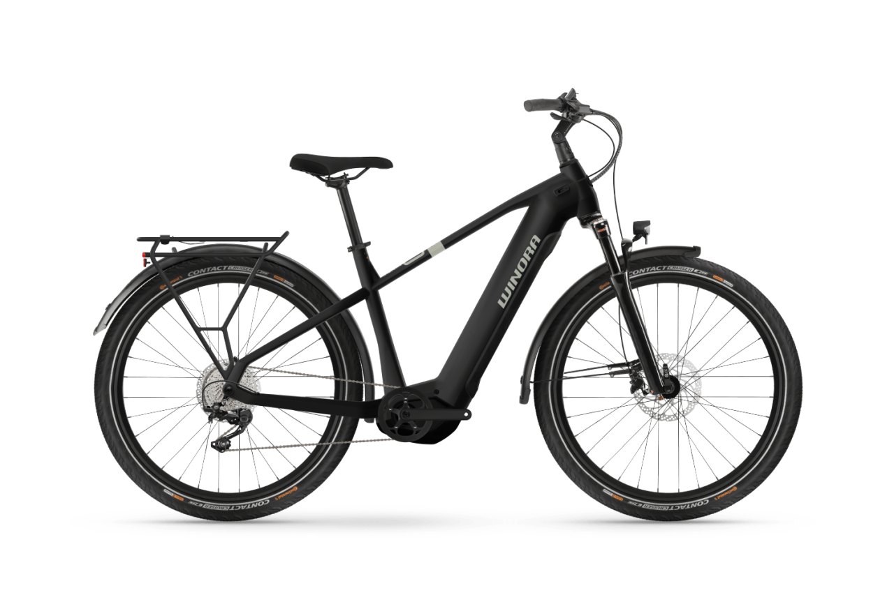 Winora Yucatan X10 27.5'' Pedelec E-Bike Trekking Fahrrad matt schwarz 2025