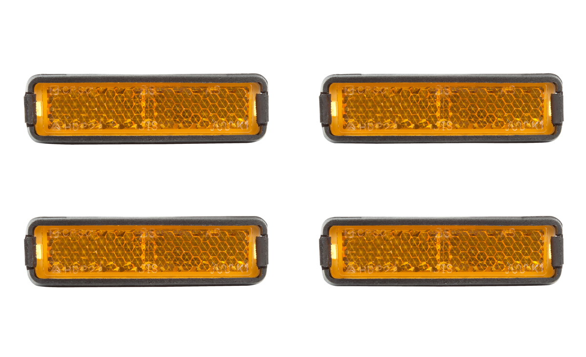 RFR Pedalreflektor-Set orange