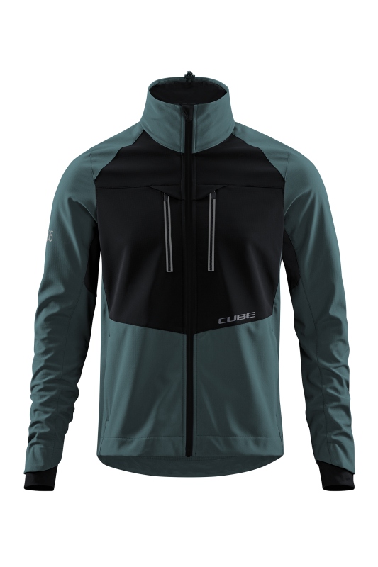 Cube Blackline Softshell Fahrrad Jacke schwarz/grau 2027