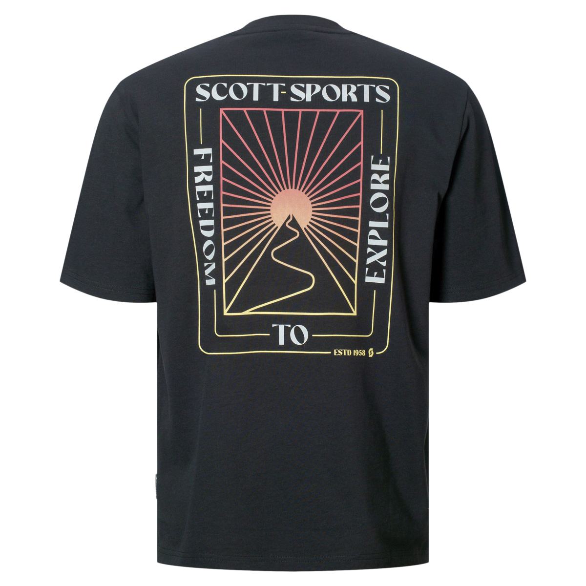 Scott Graphic Freizeit Shirt kurzarm schwarz/blau 2027