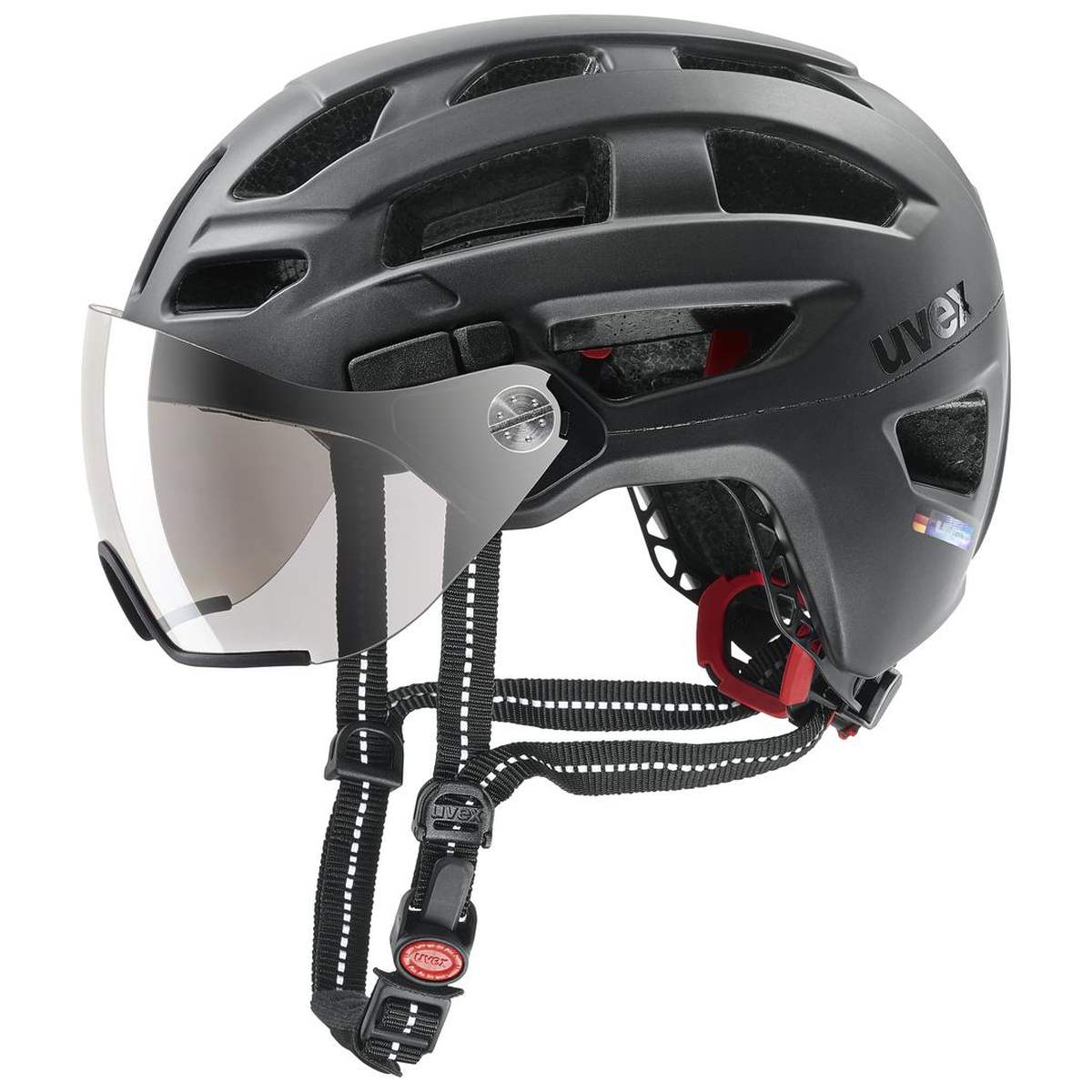 Uvex Finale Visor City Trekking Fahrrad Helm matt schwarz 2027