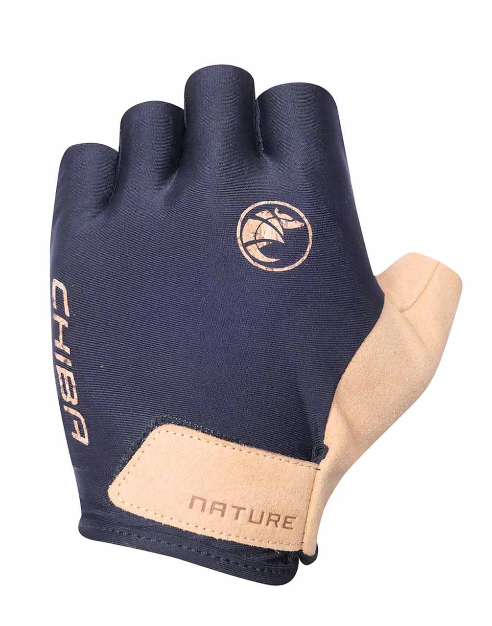 Chiba Nature Eco Fahrrad Handschuhe kurz schwarz 2027