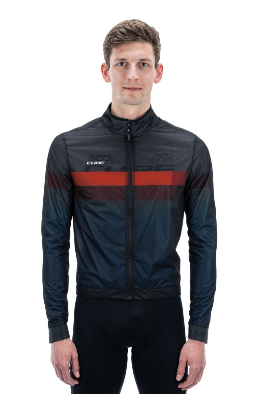 Cube Teamline Fahrrad Windjacke schwarz/rot 2026