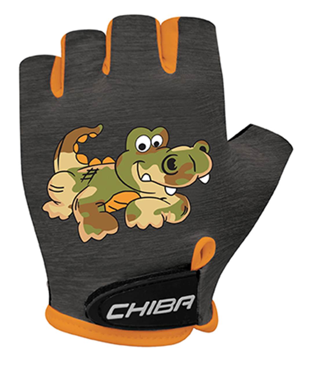 Chiba Cool Kids Pirat Fahrrad Handschuhe kurz orange 2023