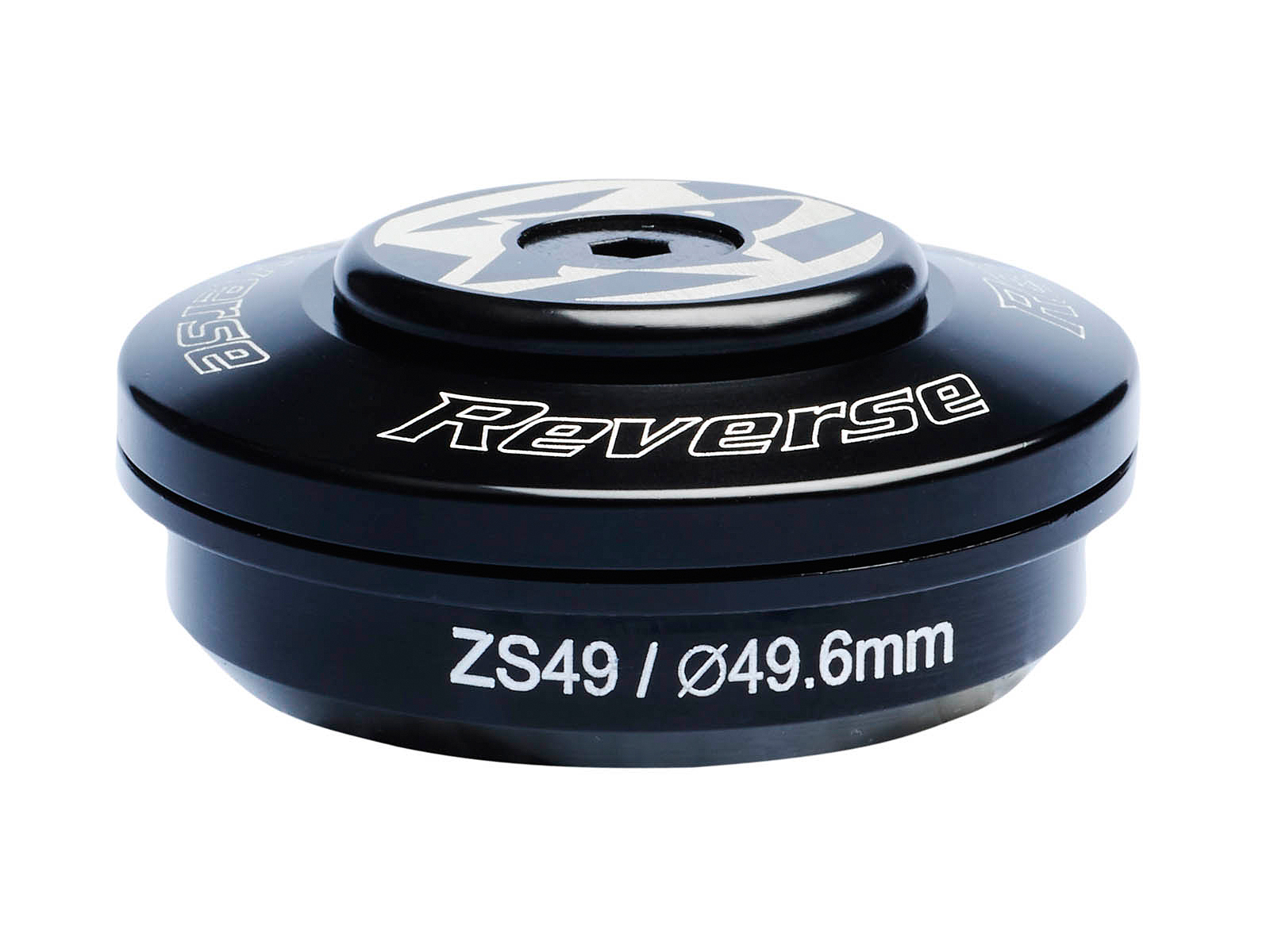 Reverse Base Steuersatz Top Cup ZS49/28.6 schwarz
