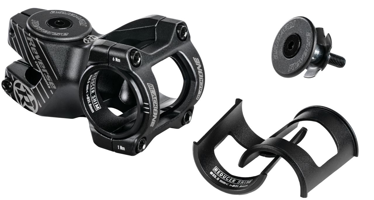 Reverse Vorbau Black One D-2 MTB Fahrrad Vorbau 31.8mm / 50mm schwarz/grau