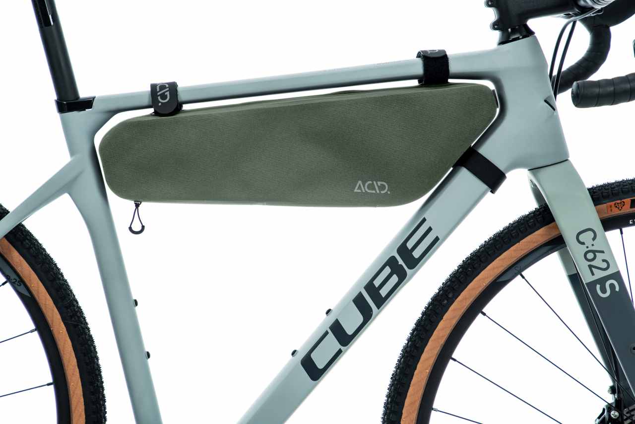Acid Pack Pro 3 Bikepacker Fahrrad Rahmentasche grün