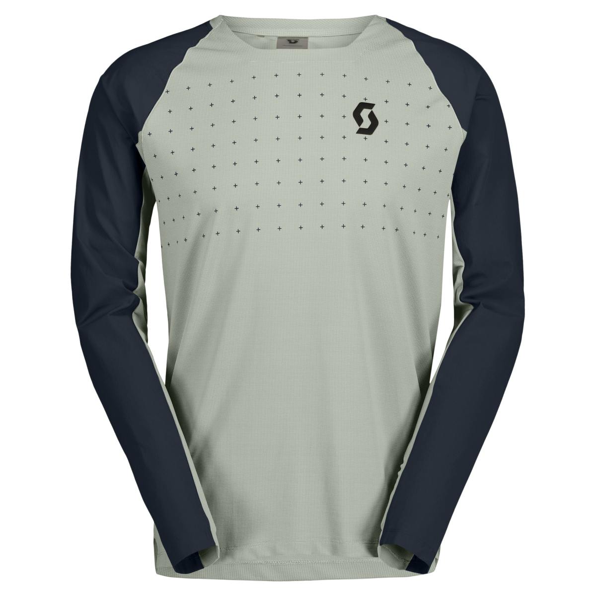 Scott Trail Vertic Pro Fahrradtrikot langarm grau/blau 2026