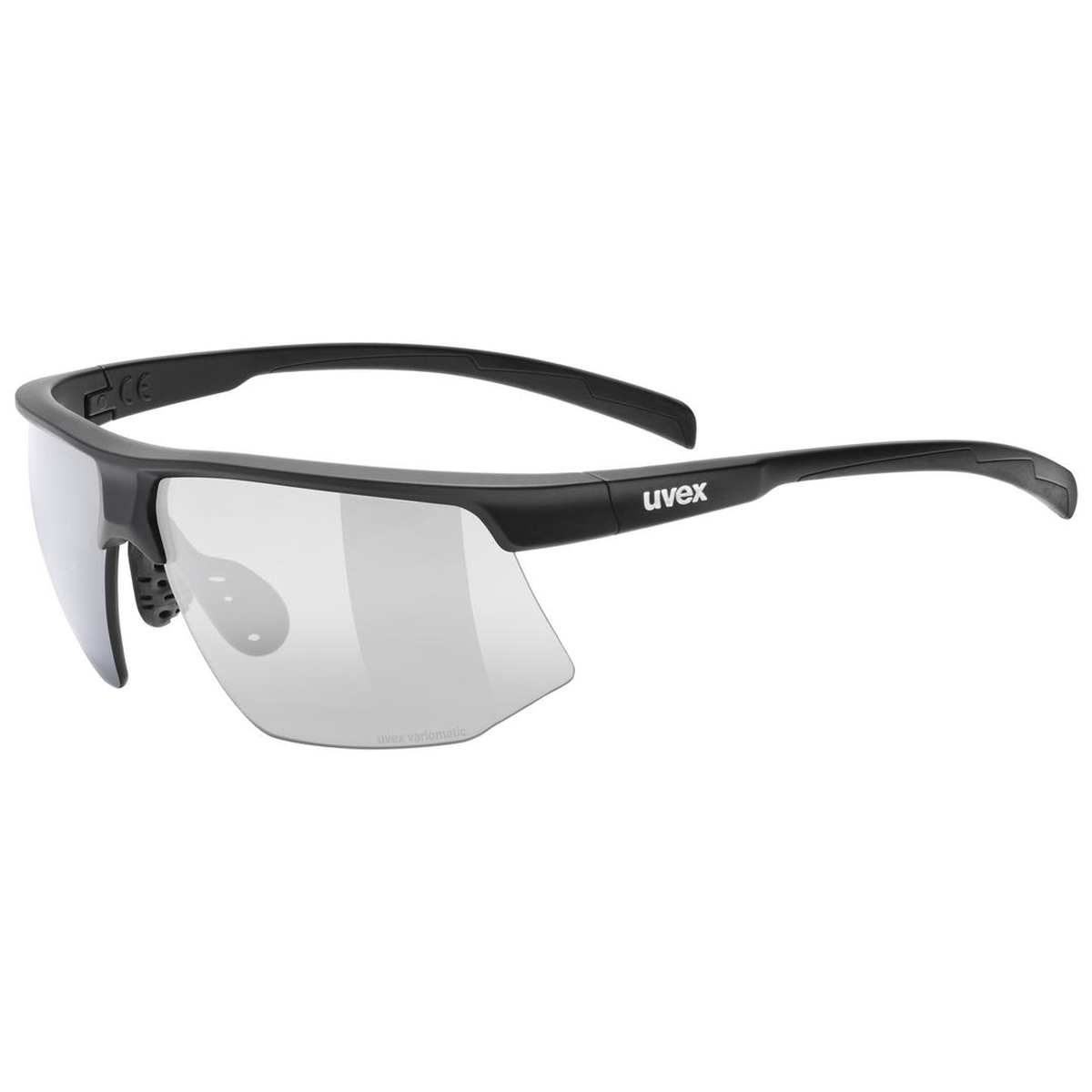 uvex Aerios V Fahrrad / Sport Brille matt schwarz/smoke grau 2027