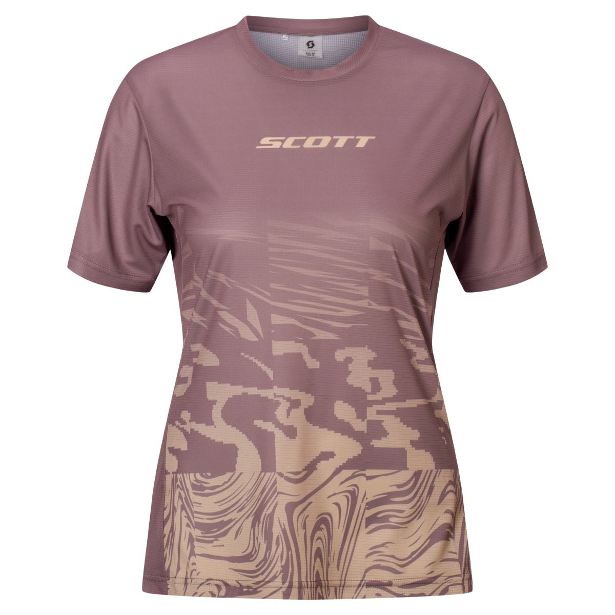 Scott Vertic LT Damen Freizeit Shirt kurzarm clay lila/beige 2027