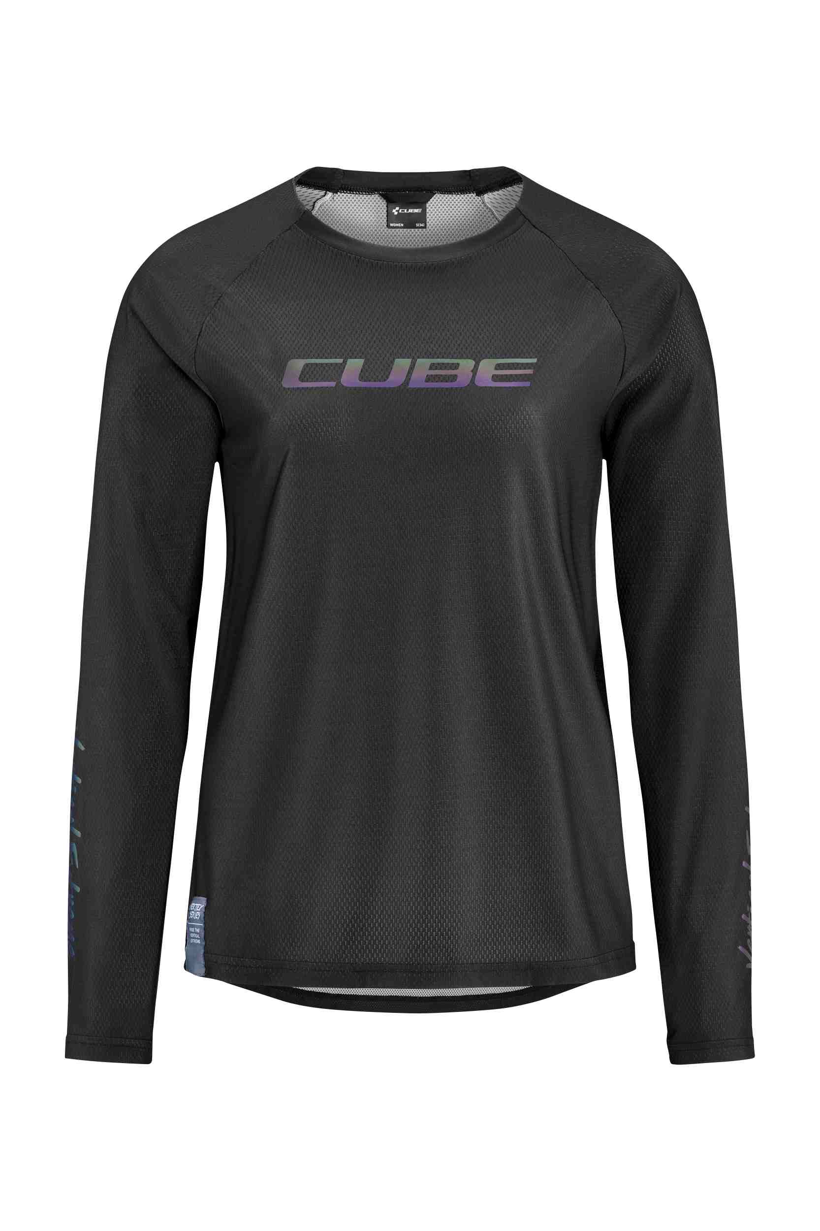 Cube Vertex Damen Fahrrad Trikot lang schwarz 2027