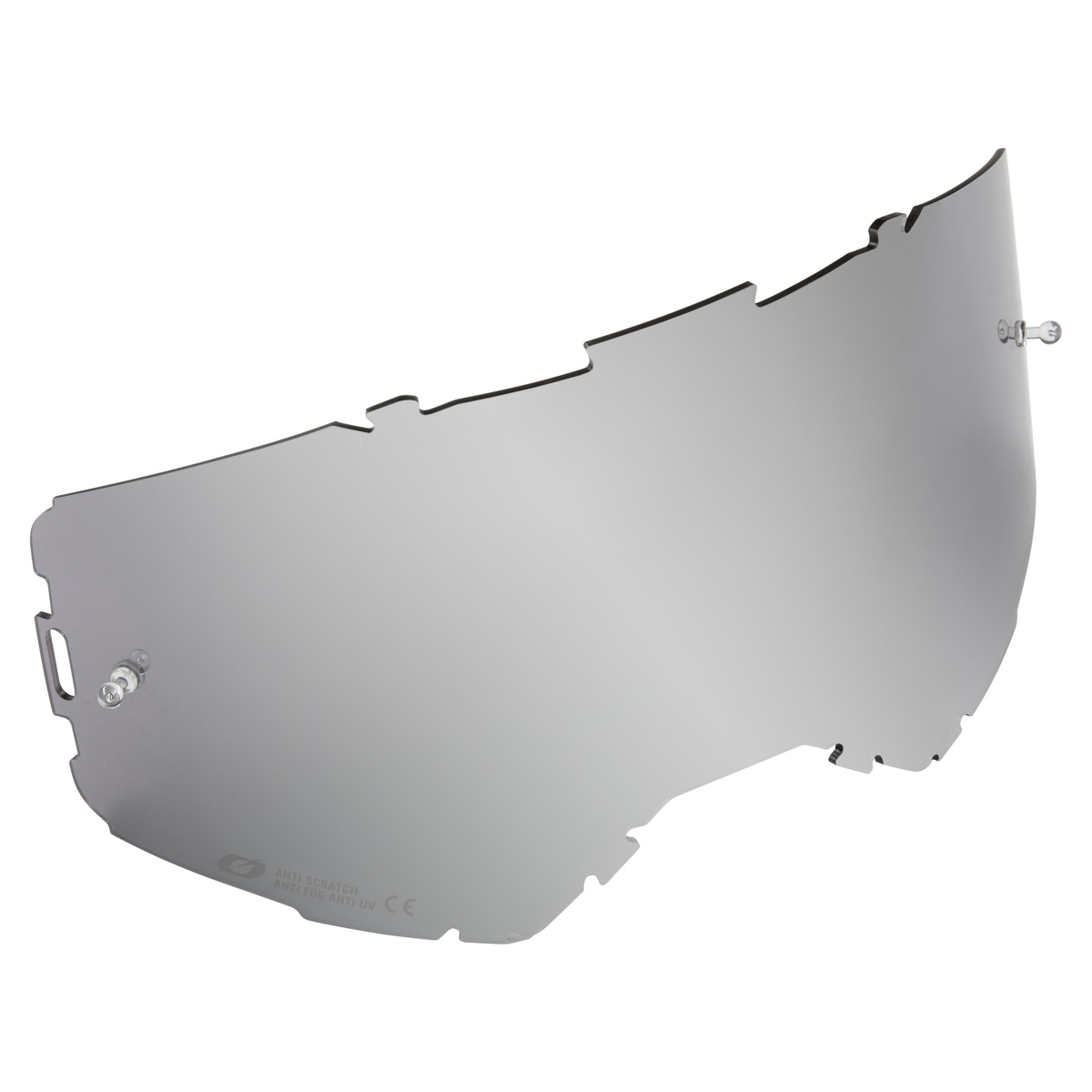 O'Neal Spare Lens Ersatzscheibe mit Pins für B22 / B33 Goggle mirror silberfarben Oneal