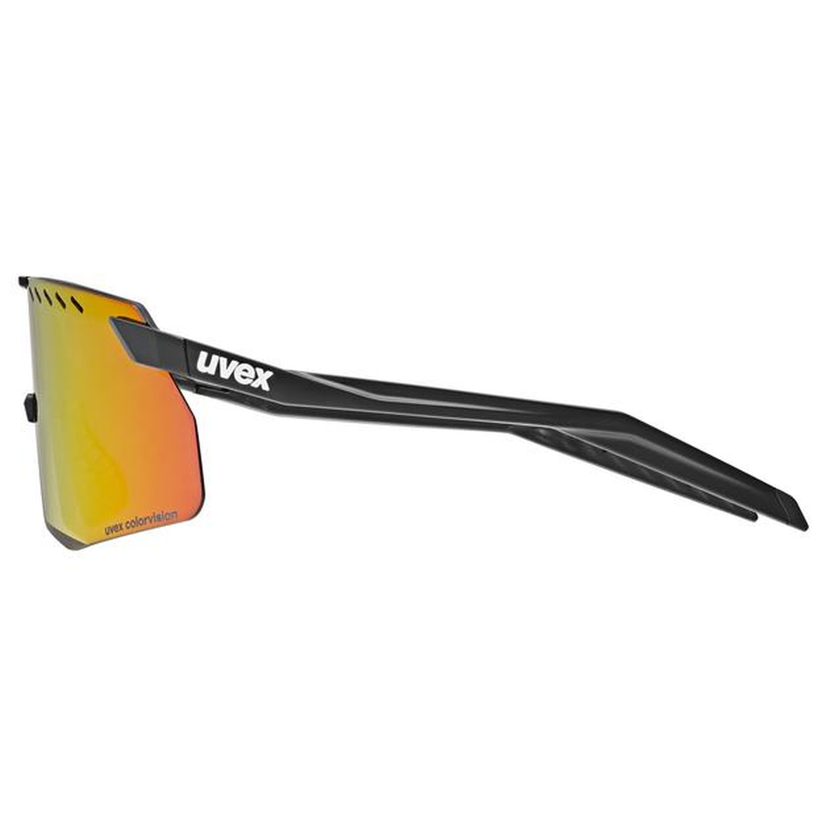 Uvex Pace Stage small CV Fahrrad / Sport Brille matt schwarz/mirror rot