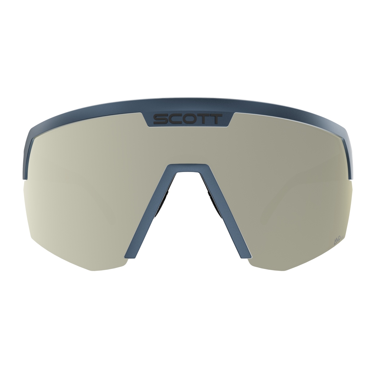 Scott Sport Shield AMP Wechselscheiben Fahrradbrille blau/weiß chrome