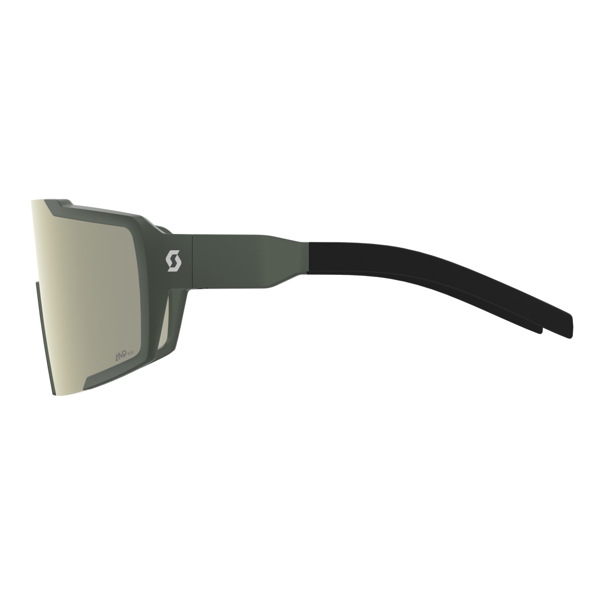 Scott Shield Compact AMP Wechselscheiben Fahrradbrille grün/weiß chrome