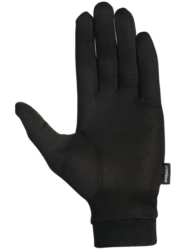 Chiba Seidenhandschuh Fahrrad Unterziehhandschuhe schwarz 2027