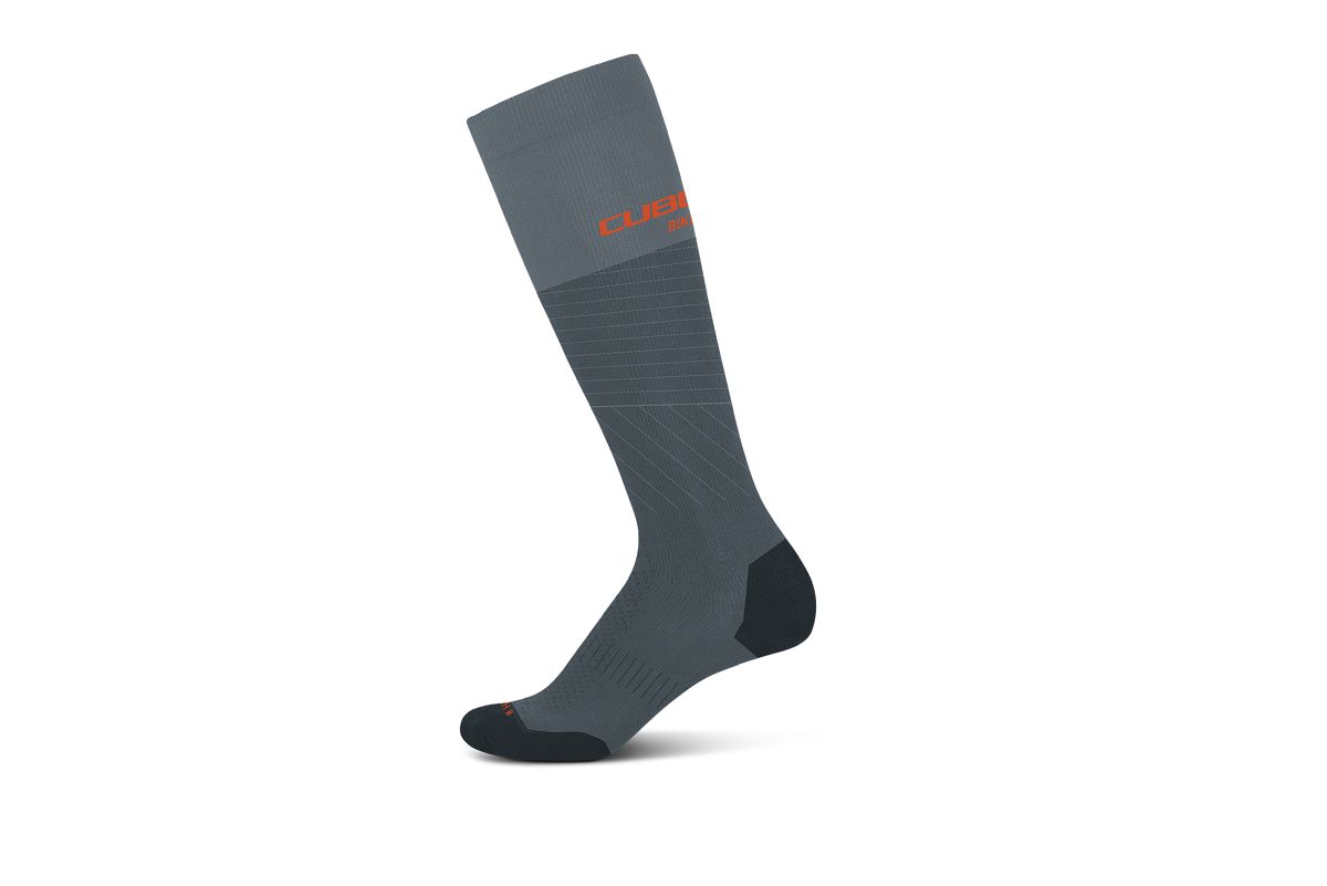 Cube Extra High Cut Fahrrad Socken grau/schwarz 2027