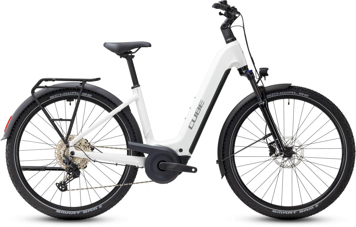 Cube Nuride Hybrid Performance 720 Easy Entry 28'' E-Bike Trekking Pedelec metallicwhite/grey 2027