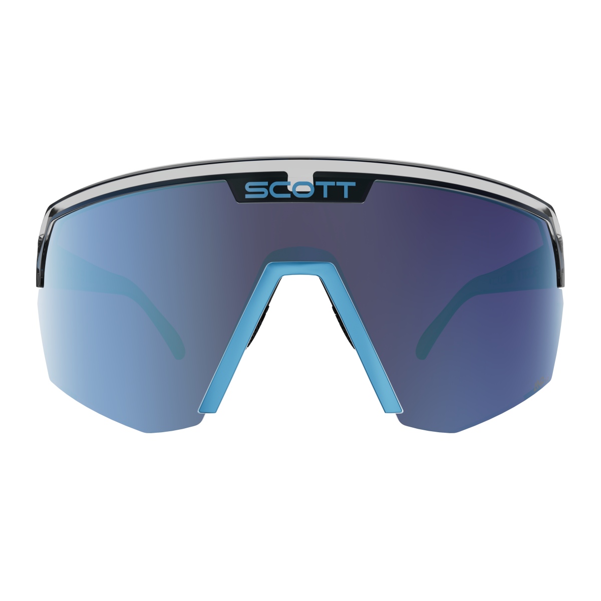 Scott Sport Shield AMP Wechselscheiben Fahrradbrille schwarz/blau/blau chrome