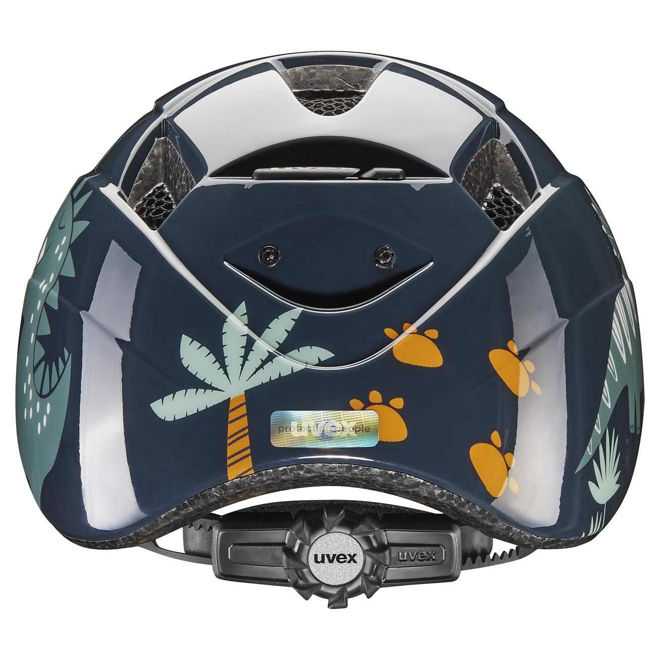 uvex Kid 2 Dino World Kinder Fahrrad Helm Gr. 46-52 cm blau 2027