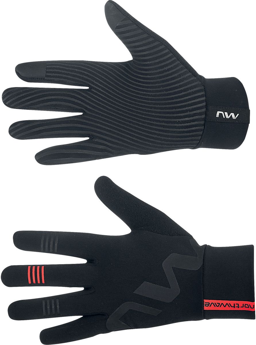 Northwave Active Contact Fahrrad Handschuhe lang schwarz 2025