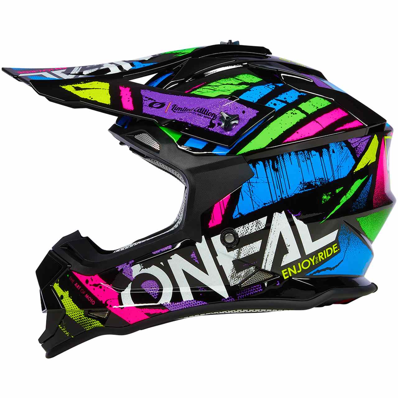 O'Neal 2 Series Glitch Motocross Enduro MTB Helm schwarz/multi 2027 Oneal