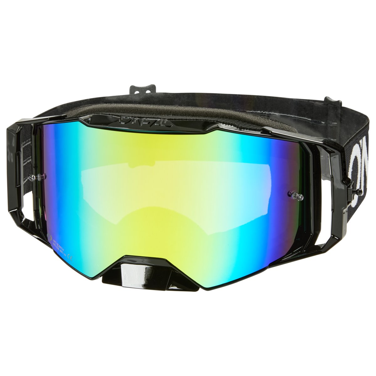 O'Neal B55 Cram Goggle MX DH Brille schwarz/weiß/radium goldfarben Oneal