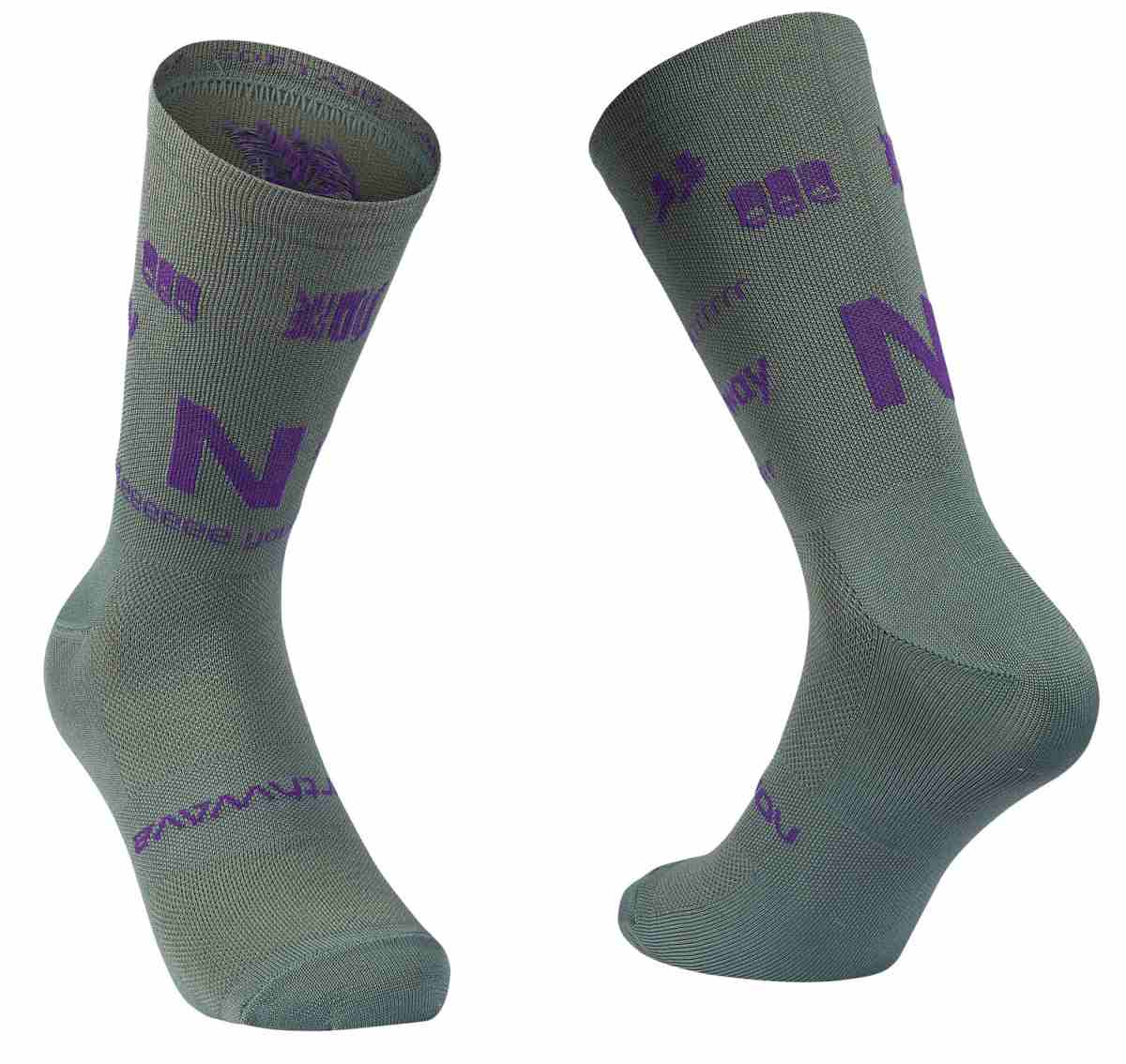 Northwave Type Fahrrad Socken sage grün/lila 2025