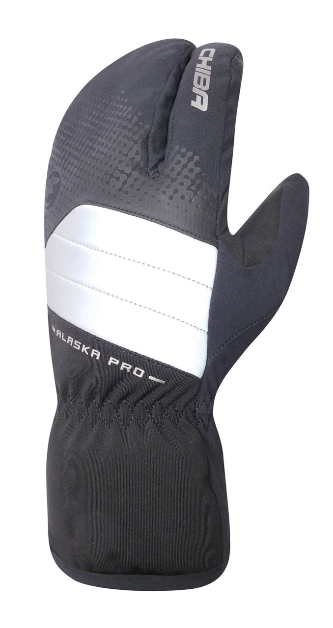 Chiba Alaska Pro Winter Fahrrad Handschuhe lang schwarz/silberfarben 2027