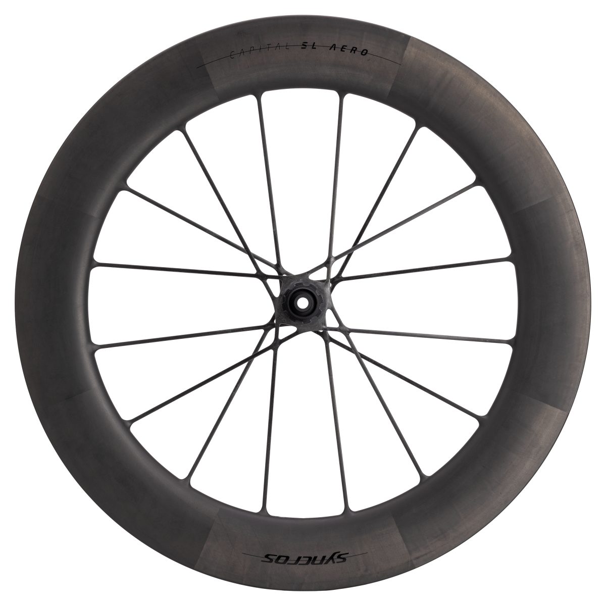 Syncros Capital SL Aero 80mm Carbon Rennrad Vorderrad matt schwarz