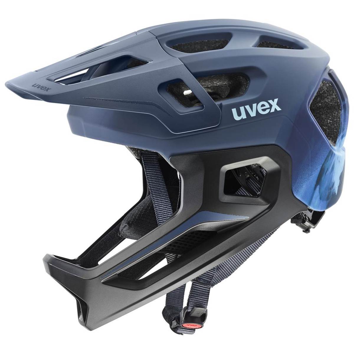 uvex React Jr. MTB / DH Fahrrad Helm Gr. 52-56cm matt dusk blau 2027