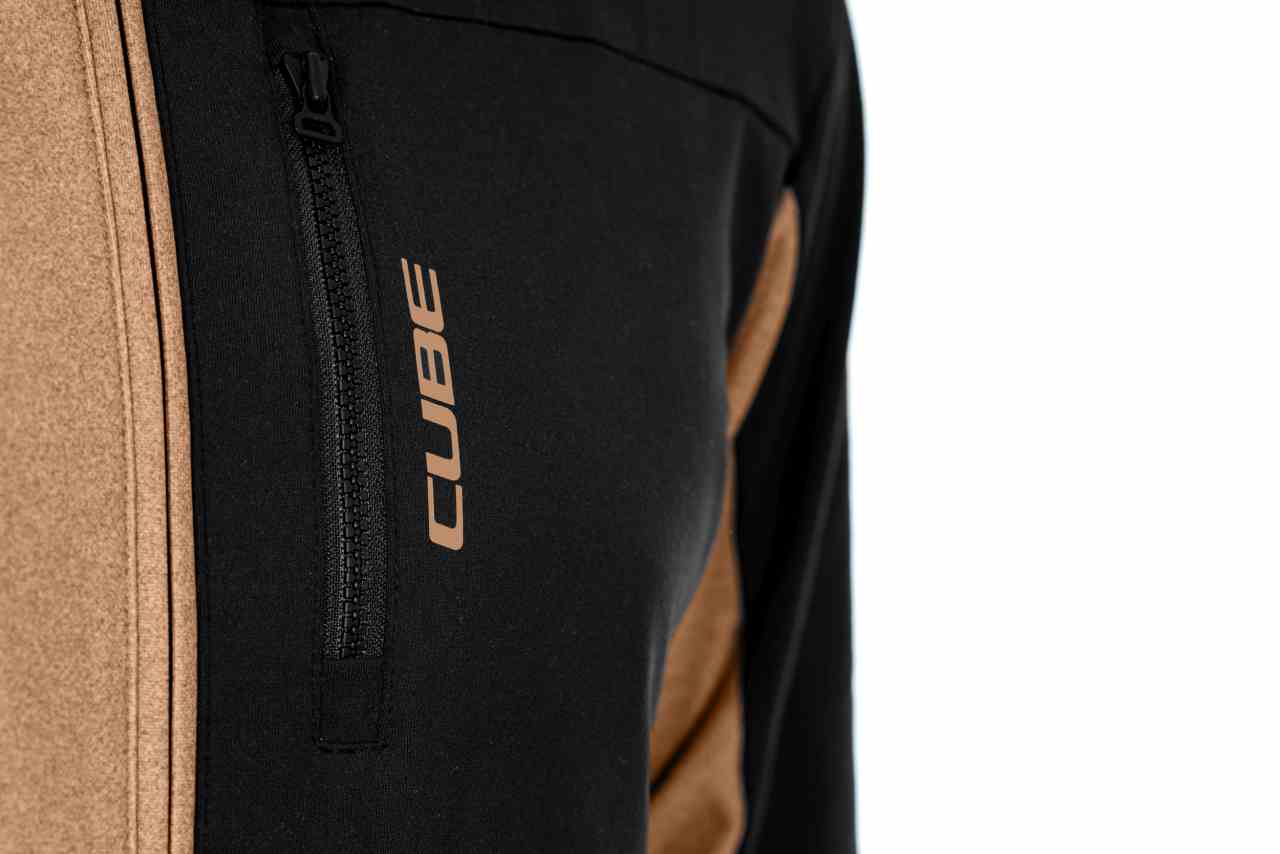 Cube ATX Cmpt Full Zip Fahrrad Trikot lang braun/schwarz 2027