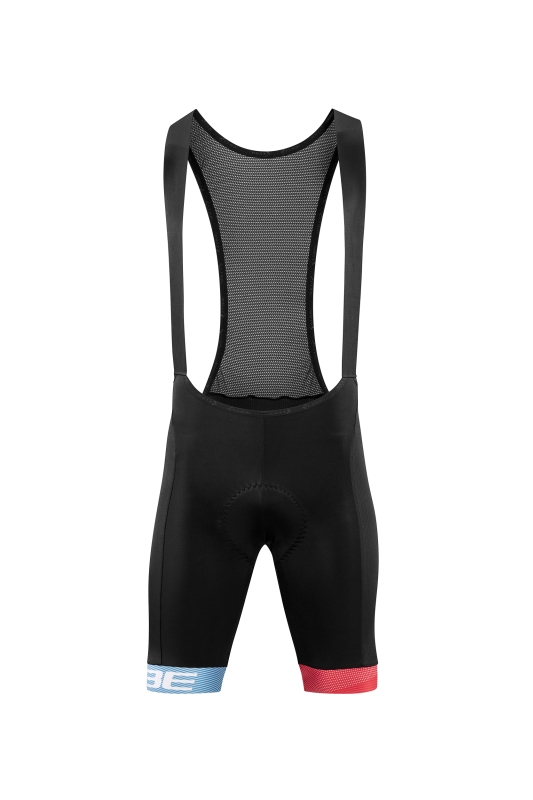 Cube Teamline Fahrrad Trägerhose kurz schwarz/blau/rot 2026
