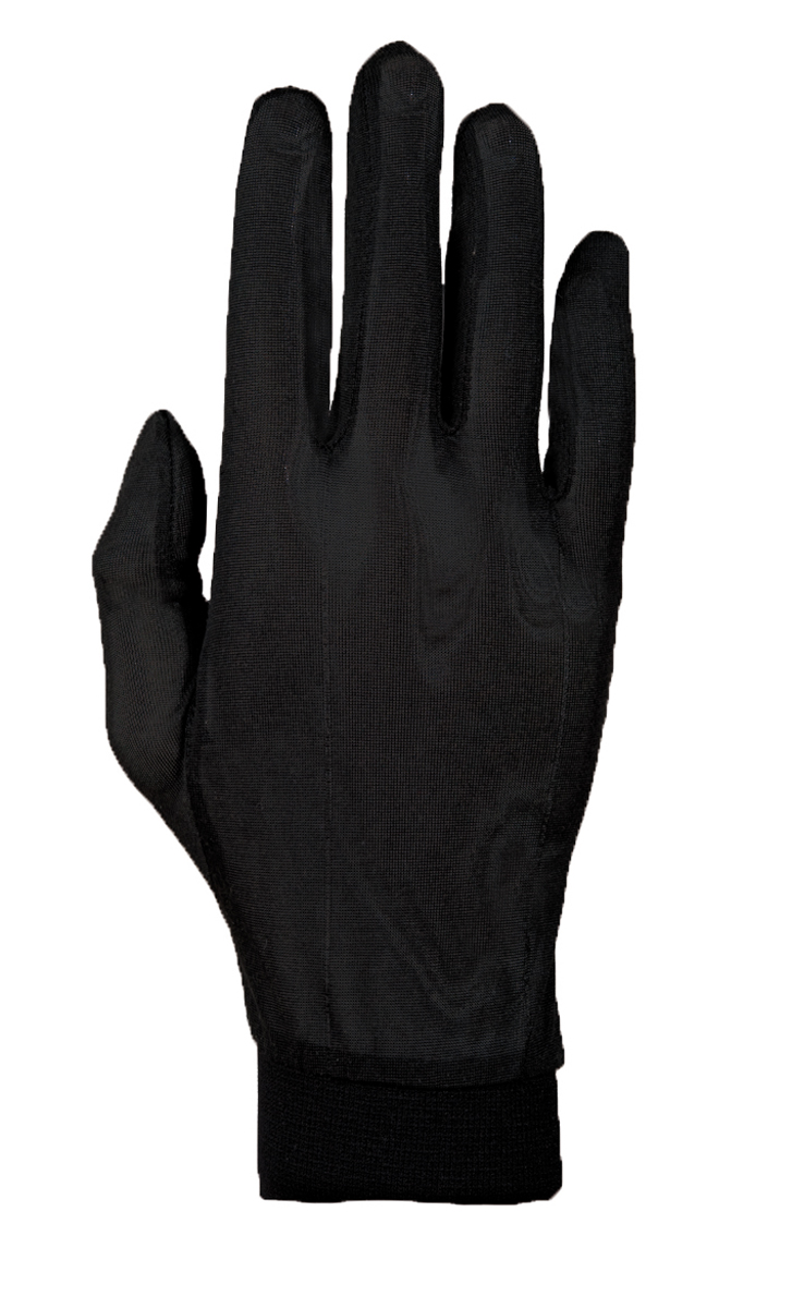 Roeckl Silk Seiden Unterziehhandschuhe lang schwarz 2023