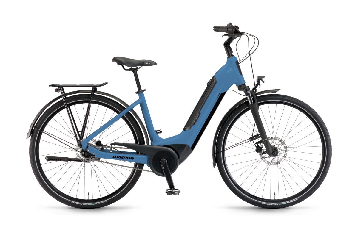 Winora Tria N8 E Low Pedelec E-Bike Trekking Fahrrad matt blau 2026