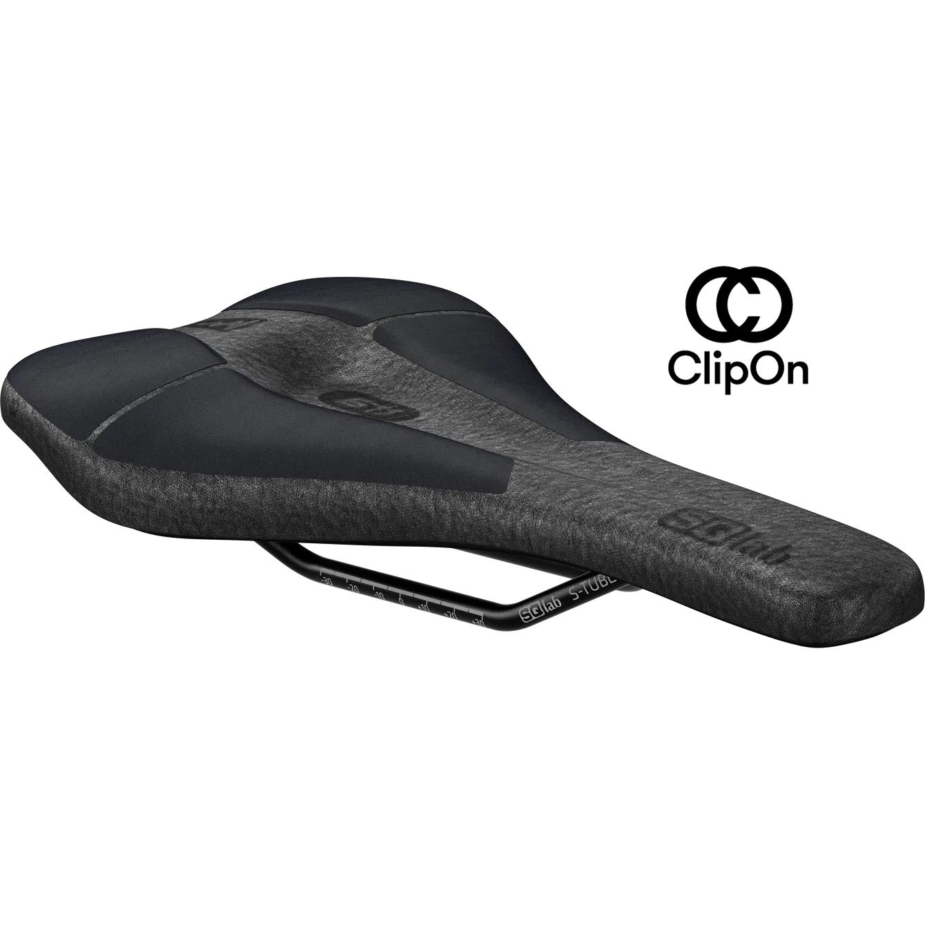 SQlab 611 ClipOn Infinergy Ergowave Unisex MTB Tour / Travel E-Bike Fahrrad Sattel schwarz