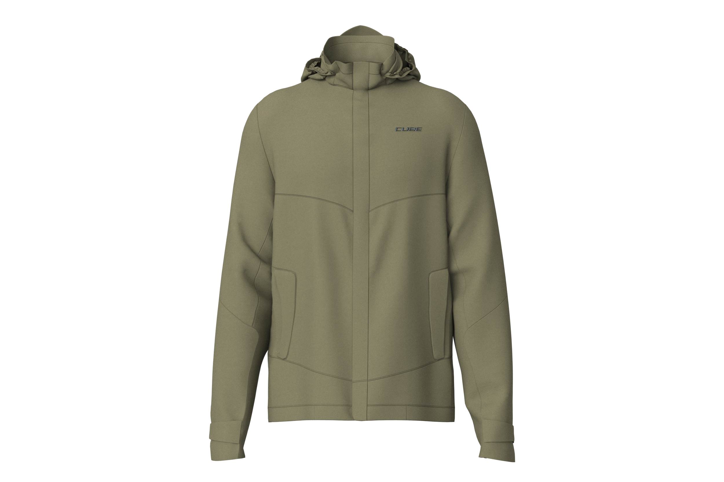 Cube Cmpt Fahrrad Regenjacke olive grün 2026