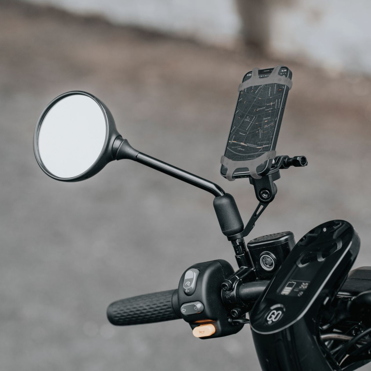 Topeak Motorcycle RideCase Mount RM Motorrad Rückspiegel Handyhalter schwarz