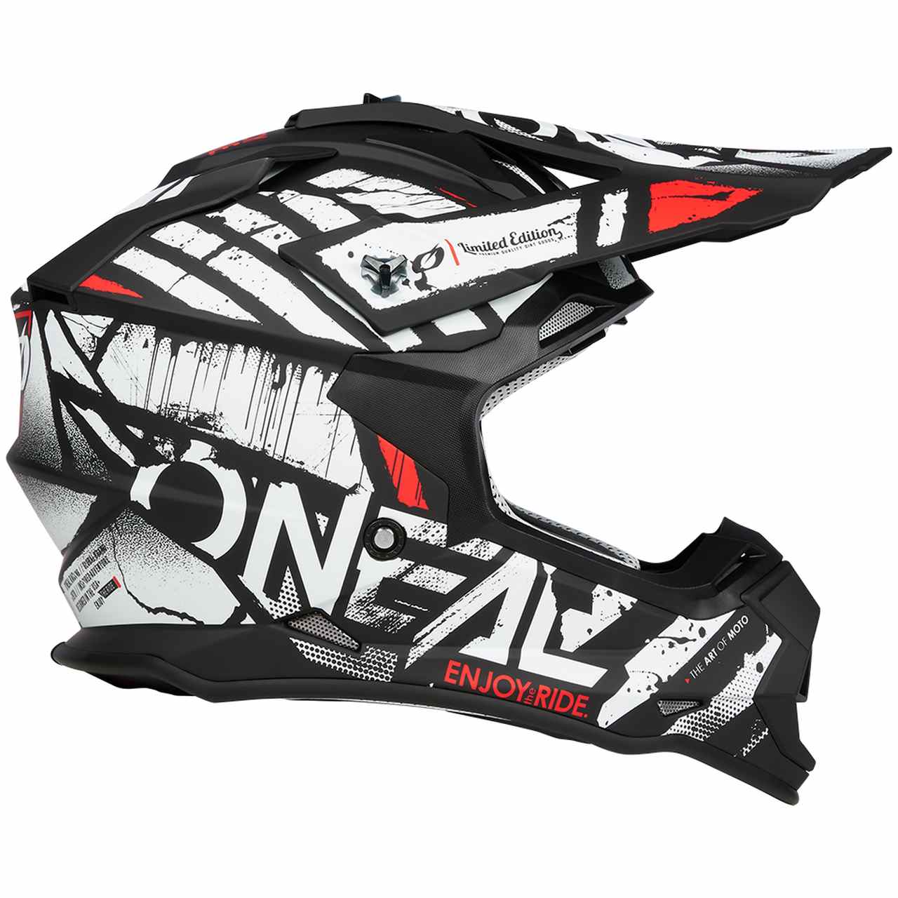 O'Neal 2 Series Glitch Motocross Enduro MTB Helm schwarz/weiß 2027 Oneal